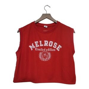 Electric Pink Melrose Cropped Tank